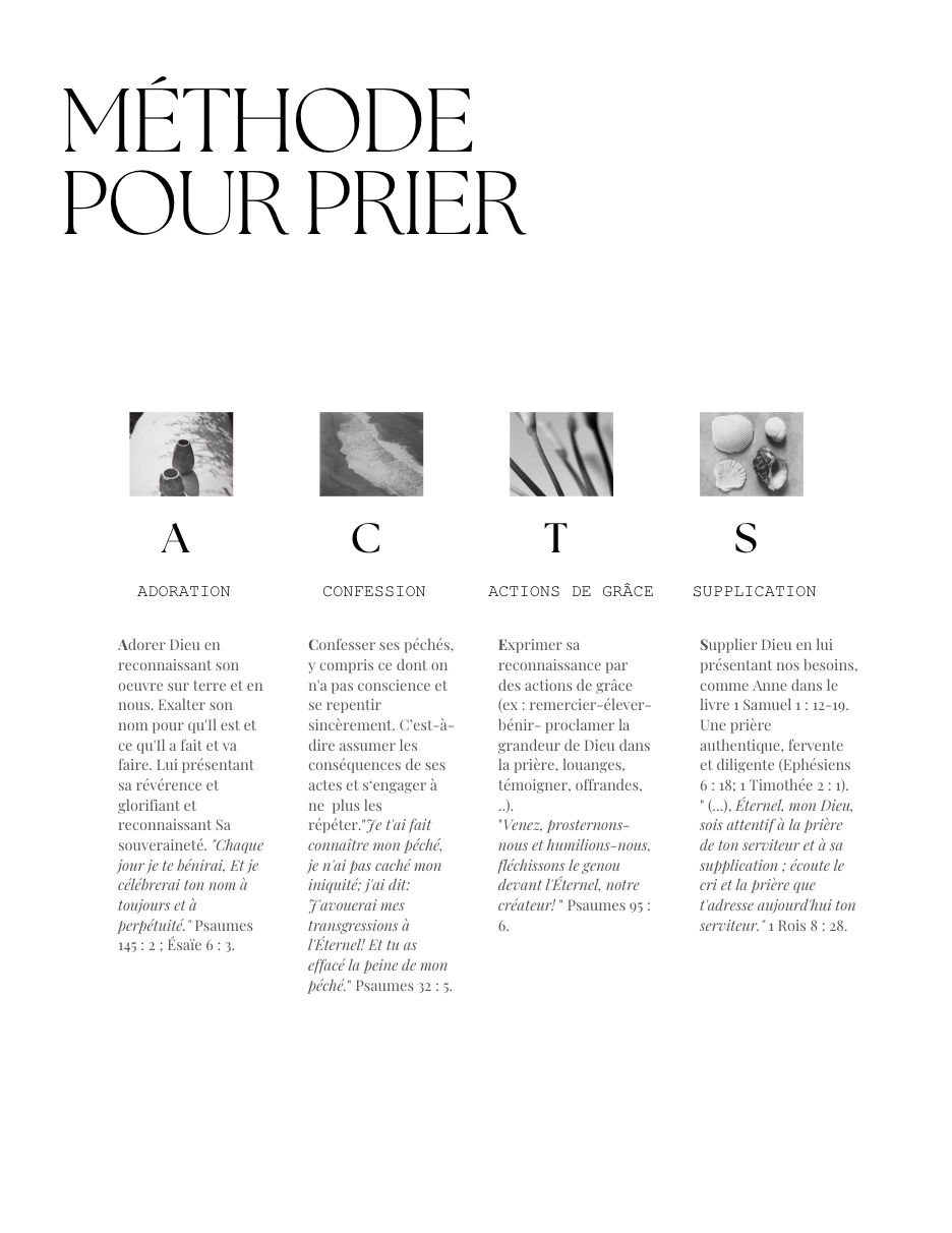 Planifier, Étudier, Prier journal
