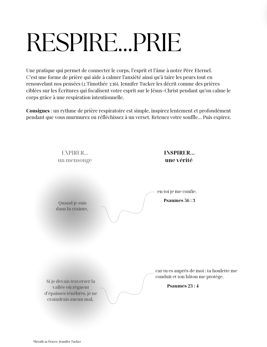 Planifier, Étudier, Prier journal